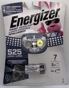 Hded32 Energizer Smart Voice-activated Led Headlamp 525 Lumens 7 Light Modes