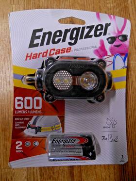 Tufd31pe Energizer Headlamp-600 Lumens Max Brightness-spot Or Flood-pivoting Head-qty. 1
