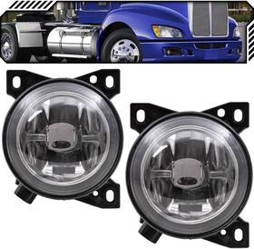 T-660 Epic Lighting Halogen Replacement Spec Fog Lights Compatible With Kenworth 08-19
