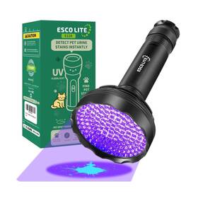 E-128 Esco Lite Blacklight Flashlight 128 Led Uv Upgraded Bright 395nm