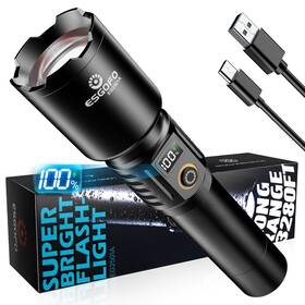Eg2501a Esgofo Rechargeable Flashlights High Lumens 90 000 Long Range 3280ft Super B