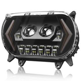 Lc-217 Eumti 120w Road Glide Led Headlight Super Bright Front Headlamp High Low Beam With Tur