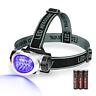Ever Brite Black Light Headlamp Uv With Adjustable Headband 3 Batteries Included