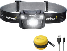 Everbeam H6 Pro Led Rechargeable Headlamp Motion Sensor Control 650 Lumen Brig