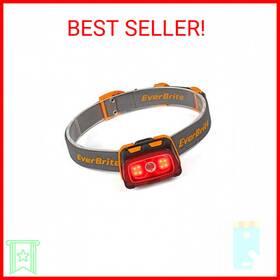 Everbrite 313056167192 300 Lumens Headlamp With Red/green/white Light Modes Tail Adju