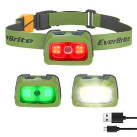 Everbrite 820909701989 Rechargeable Headlamp 350 Lumens With Red Light And Memory Function
