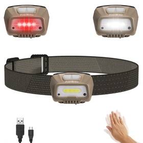 Everbrite 820909775782 Rechargeable Headlamp Led Bright Motion Sensor Head Lamp Flashlight With 6 M