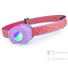 Everbrite 820909795506 Led Headlamp Rechargeable Kids With Rgb Mode And Adjustabl
