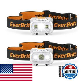 Everbrite B08y8p6ct4 Led Headlamp 4 Lighting Modes Pivoting Head Adjustable Headband Ipx4