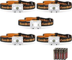 E007066a Everbrite Led Headlamp 5pcs 4 Lighting Modes Pivoting Head With Adjustable Headband