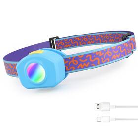 E021056 Everbrite Led Headlamp Rechargeable Kids With Rgb Mode And Adjustable Headband