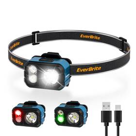 E021077ae Everbrite 400lm Rechargeable Headlamp 1.59 Oz Lightweight And Comfortable Head Lamp With