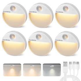 E101133ae Everbrite Rechargeable Round Motion Sensor Led Night Light Activated