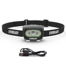 E303268900 Eveready Led Light Rechargeable Headlight 300 Lumen Ipx4 Water Resistant Shatterpro