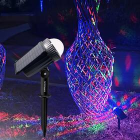 Ip65 Everhasauty 770612062870 Outdoor Solar Rgb Color-changing Projection Lights Waterproof 150 Ad
