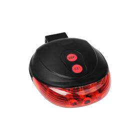 Ewuhry 628992805566 Bike Cycling 7 Flash Modes Red Lights Waterproof With 5 Led And 2 Laser Beams