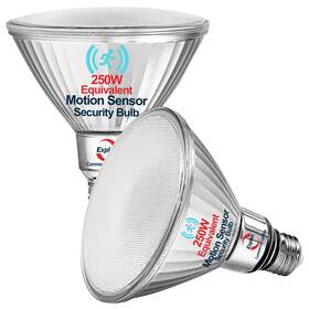 Ll20w Explux Commercial Lighting Ll20w/par38/ms/850/0201 250w Equivalent Motion Sensor Flood Light Bulbs Super Bright 2700 Lum