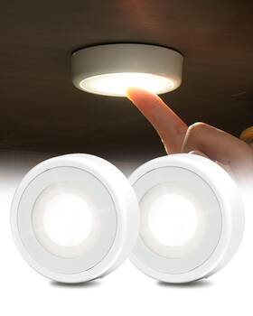 Ezl2433a Ezvalo Led Puck Lights Rechargeable Battery Touch Light 2.5in Mini Tap Ligh