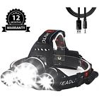 F34b370100 Led Headlamp Headlamps Rechargeable Waterproof Dimmable Headlight Usb 6469064038819