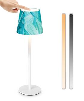 Yl-t07-a-02-cw-gw Faithorse 1pc Cordless Table Lamp Oil Painting Series 5200mah Battery Operated Lampᦁ