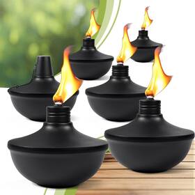 Lww-zm-06 Fan-torches 6-pack Upgraded Tabletop 24 Oz Citronella Torch Lights Refillable T