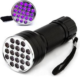 Qt1428 Fantia Uv Flashlight Black Light 21 Led 395 Nm Ultraviolet Blacklight Detector Hand