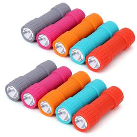 F00556 Fastpro 10-pack Super Bright 100-lumen 1w Led Mini Flashlight Set Aaa Dry