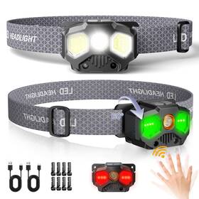 Favorlite 973365301713 Headlamp Rechargeable 2 Pack 1400 Lumen Lightweight Head Lamps Led Rechargeab Favorlite 973365301713 Headlamp Rechargeable 2 Pack 1400 Lumen Lightweight Head Lamps Led Rechargeab