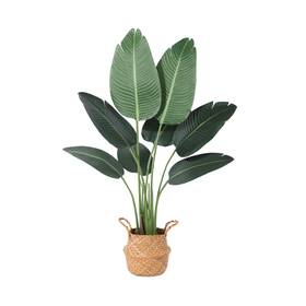 Ferrgoal-lrj-1.2-1 Ferrgoal Artificial Plants 4ft Bird Of Paradise Plant In Pot Tal... Fast Ship