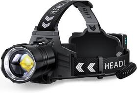 Ak-sr99800-g1 Finico Rechargeable Led Headlamp 990000 High Lumens 95 Hours Long Lasting Head