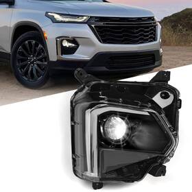 21-trav-dp-hed-r Fione Led Headlights Assembly W/o Drl Compatible With Chevy Traverse 20