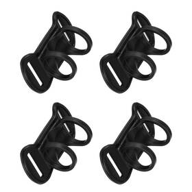 Fipux 601968098742 4pcs Black Headlamp Flashlight Holder Diy Silicone