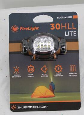 Firelight 641723101133 Headlamp Lite 30 Hhl Lumens Camping New