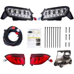 Fk-0053 Fixhawk Club Car Tempo Led Light Kit Included Headlight And Tail With Harnes