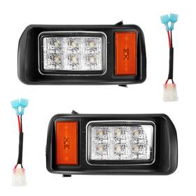 Fk-0084 Fixhawk Club Car Ds Led Headlight Kit Original Style Head Light With Adapter Wir