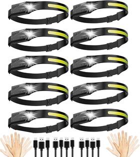 Fl08 Fluefowl 2025 New Rechargeable Headlamp 10pcs 230 Wide Beam Motion Sensor Led Headla