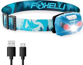 Mx10f Foxelli Child Rechargeable Led Headlamp - Super Bright Lightweight And Forest