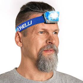 Mx20n Foxelli Led Headlamp Flashlight For Adults And Kids Running Camping Blue