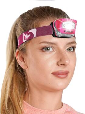 Mx20p Foxelli Child Led Headlamp Flashlight For Adults And Kids Running Neon Pink