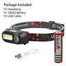 76576 Frentaly Usb Rechargeable Led Headlamp Flashlight Head Torch Sensor Waterproof