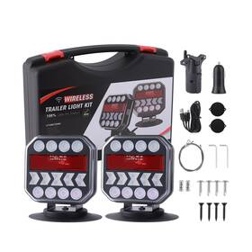 Ful-wwd001 Fulvitaly Wireless Trailer Lights Magnetic 100ft Range Tow Kit With Us