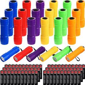 Qa-fumete-918 Fumete 20 Pack 9-led Mini Flashlight Set With 60 Pieces Aaa Batteries Ki