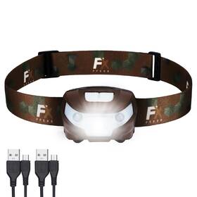 Fx Ffexs 719558521425 Head Torch Led Usb Rechargeable Headlamp Waterproof 5 Modes White And Red Light