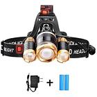 Fzxina07 Led Waterproof Headlamp Lumens Modes Rechargeable Headlight Flashl