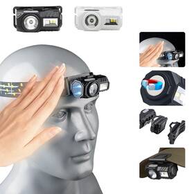 K190 Gaeyea Led Rechargeable Headlamp 9 Lighting Modes Motion Sensor Rgb/white Light/s