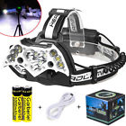 Gbl1839208 Garberiel Led Headlamp Usb Rechargeable Headlight Head Torch Silver