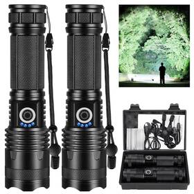 M110 Gdplus 765452489833 Rechargeable Led Flashlights High Lumens 2 Packs 99000 Lumen Super Bright Fl