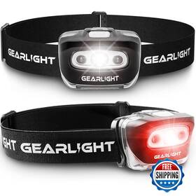 B07qgrwznb Gearlight 2pack Led Headlamp - Outdoor Camping Head Lamps With Adjustable Headba