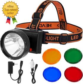 Gz0004a Gearoz 4w Dimmable Led Hunting Lights 25000 Lux 200lm Headlamp Ipx5 Waterproof