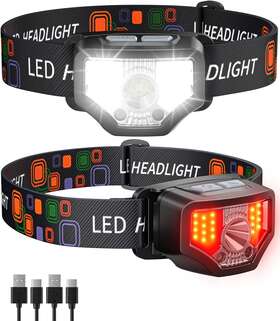 Td-04 Getasi Headlamp Rechargeable 2pcs 1200 Lumen Super Bright Led Flashlight Waterproof